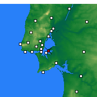 Nearby Forecast Locations - Montijo - Map
