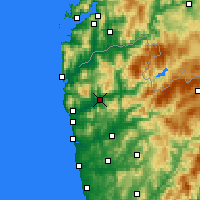 Nearby Forecast Locations - Ponte de Lima - Map