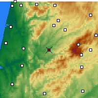 Nearby Forecast Locations - Tábua - Map